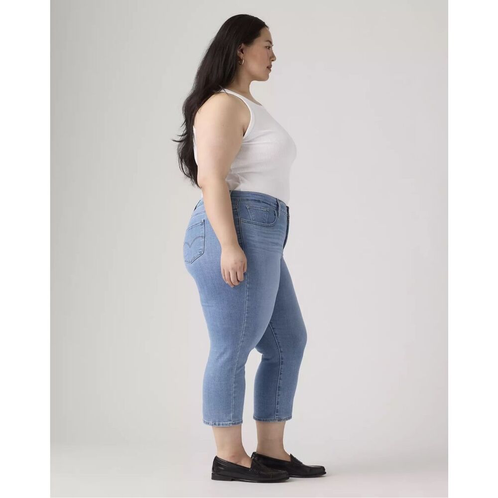 Levi's 311 Shaping Skinny Capri Jeans Lapis Level Light Wash 22W - Picture 4 of 6